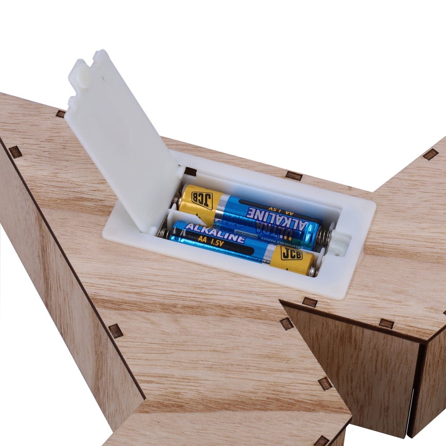 Brilagi - Świąteczna dekoracja LED, zasilanie 2×AA, 38×40 cm, gwiazda