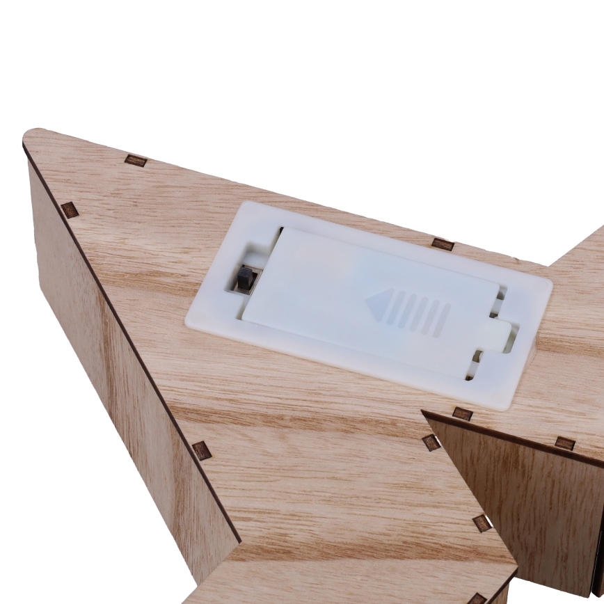 Brilagi - Świąteczna dekoracja LED, zasilanie 2×AA, 38×40 cm, gwiazda