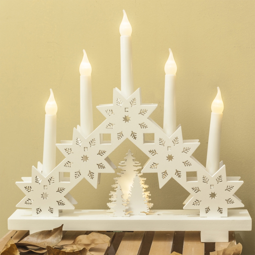 Brilagi - Świąteczny świecznik LED 5xLED/2xAA