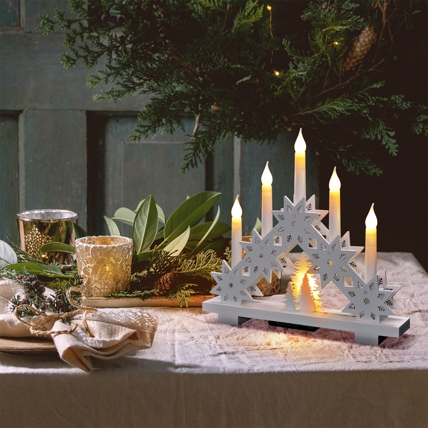 Brilagi - Świąteczny świecznik LED 5xLED/2xAA
