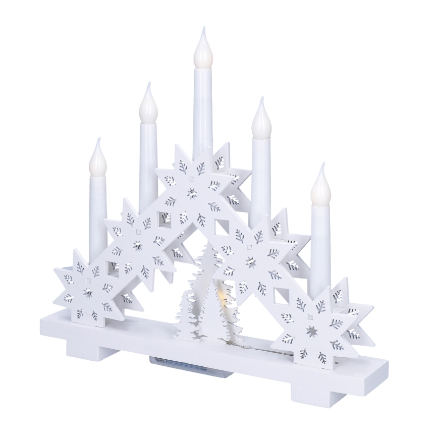 Brilagi - Świąteczny świecznik LED 5xLED/2xAA