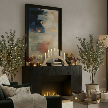 Brilagi - świąteczny świecznik LED 7xLED/2xAA 28x45 cm