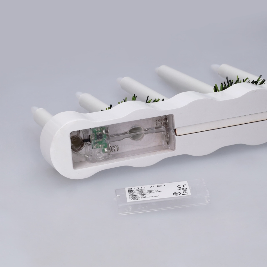 BRILAGI - Świecznik świąteczny LED 7xLED/2xAA biały