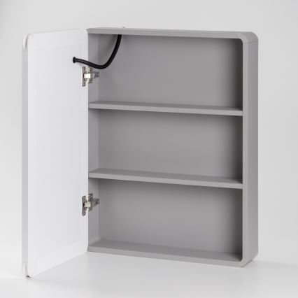 BRILAGI - Szafka łazienkowa z lustrem i podświetleniem LED AVOLA SINGLE 55x70 cm