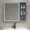 BRILAGI - Szafka łazienkowa z lustrem i podświetleniem LED NOTO SINGLE 60x65 cm