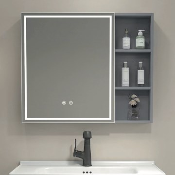 BRILAGI - Szafka łazienkowa z lustrem i podświetleniem LED NOTO SINGLE 60x65 cm