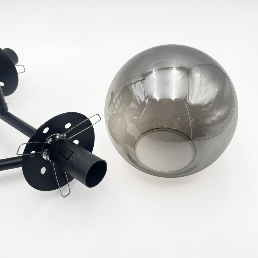 Brilagi - Szkło zamienne do żyrandola i lampy MALIVA E14 śr. 13 cm przydymione