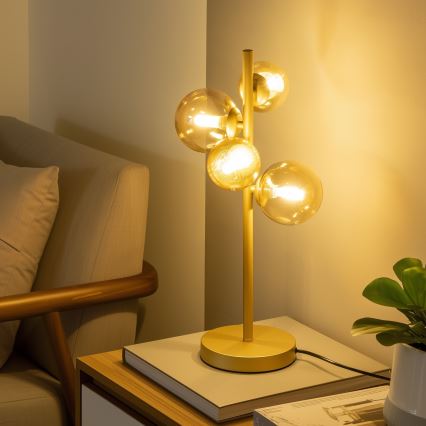 Brilagi - Zapasowe szkło do żyrandola, kinkietu i lampy MISTEL, MILLA śr. 12 cm, złote