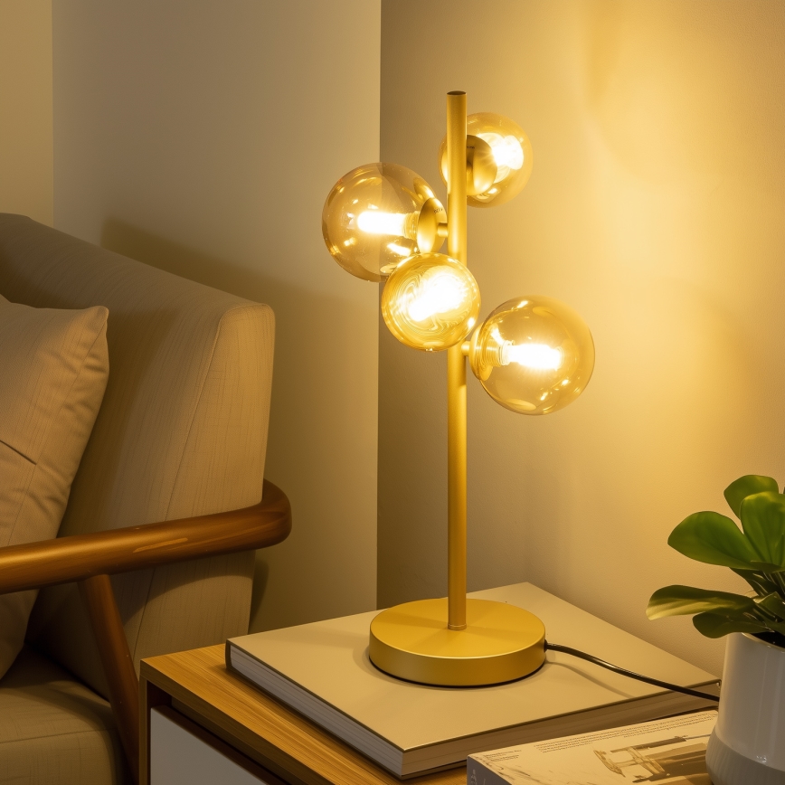 Brilagi - Zapasowe szkło do żyrandola, kinkietu i lampy MISTEL, MILLA śr. 12 cm, złote