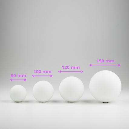 Brilagi - Szkło zamienne do żyrandola, kinkietu i lampy MISTEL, MILLA, Ø 15 cm, białe