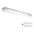 BRILAGI - Techniczna, pyłoszczelna oprawa świetlówkowa LED OPTIMA T8 2xG13/9W/230V 4000K IP65 67,5 cm