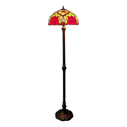 Brilagi - Tiffany witrażowa lampa podłogowa GARLAN 2xE27/60W/230V