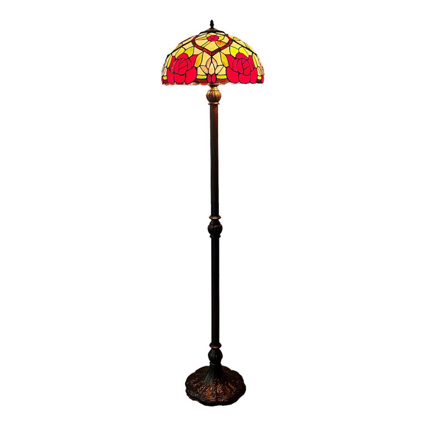 Brilagi - Tiffany witrażowa lampa podłogowa GARLAN 2xE27/60W/230V