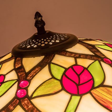Brilagi - Tiffany witrażowa lampa podłogowa GARLAN 2xE27/60W/230V