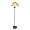 BRILAGI - Tiffany witrażowa lampa podłogowa IVORY SMOOTH 2xE27/60W/230V