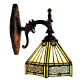 BRILAGI - Tiffany witrażowa lampa ścienna EMERALD 1xE14/40W/230V