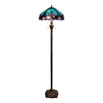 BRILAGI - Tiffany witrażowa lampa stojąca CORAL 2xE27/60W/230V