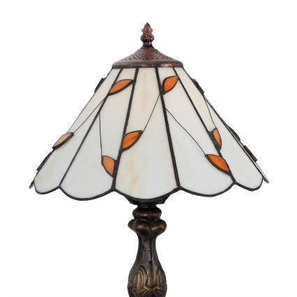 Brilagi - Tiffany witrażowa lampa stołowa FOLIA 1xE27/60W/230V