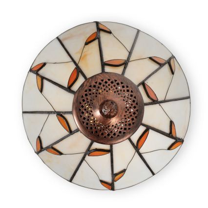 Brilagi - Tiffany witrażowa lampa stołowa FOLIA 1xE27/60W/230V