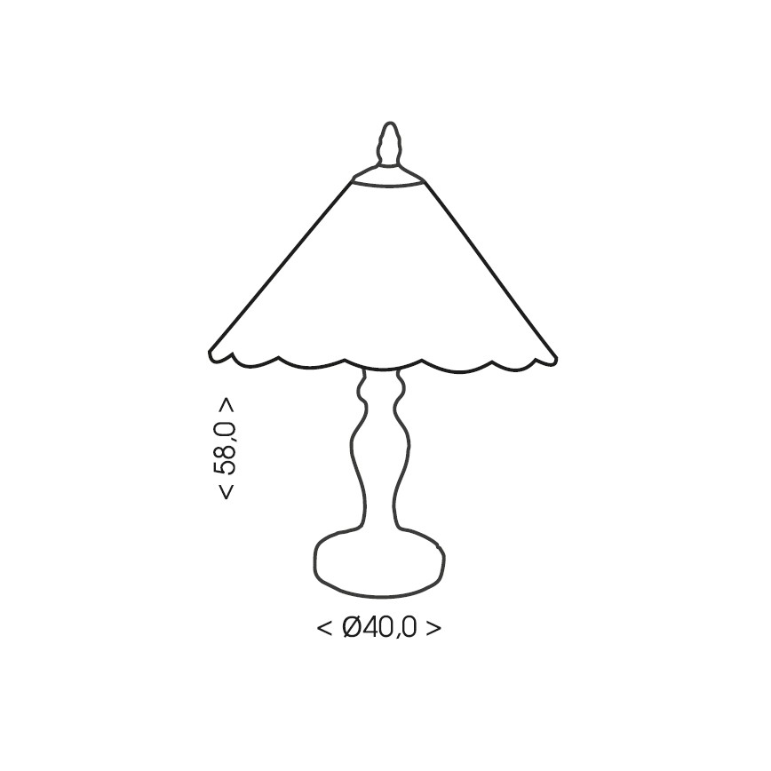Brilagi - Tiffany witrażowa lampa stołowa FOLIA 2xE27/60W/230V