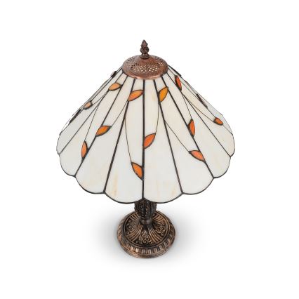 Brilagi - Tiffany witrażowa lampa stołowa FOLIA 2xE27/60W/230V