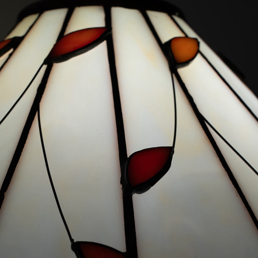 Brilagi - Tiffany witrażowa lampa stołowa FOLIA 2xE27/60W/230V