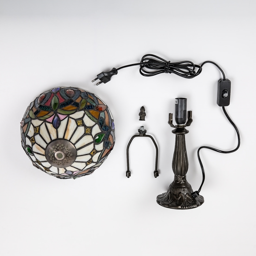 Brilagi - Tiffany witrażowa lampa stołowa LUISA 1xE14/40W/230V