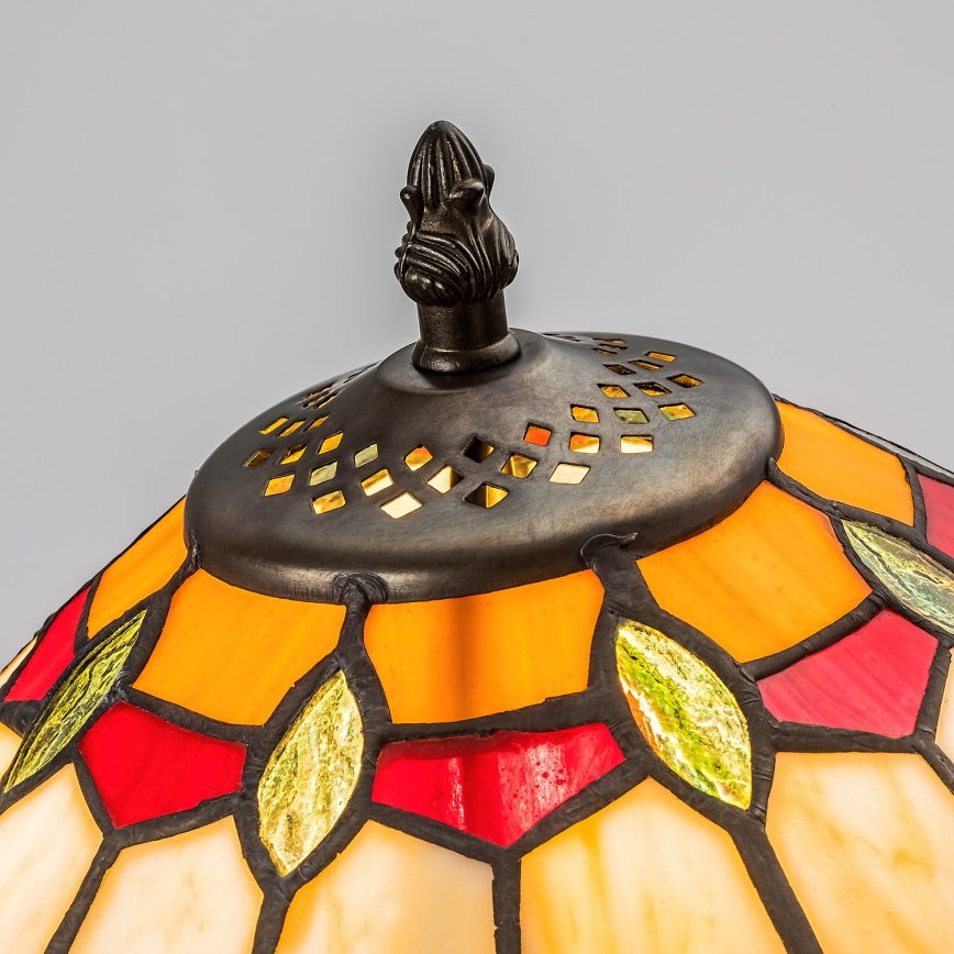 Brilagi - Tiffany witrażowa lampa stołowa LUISA 1xE27/40W/230V