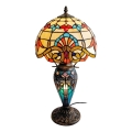 Brilagi - Tiffany witrażowa lampa stołowa MIRABELLA 1xE27/60W/230V + 1xE14/40W