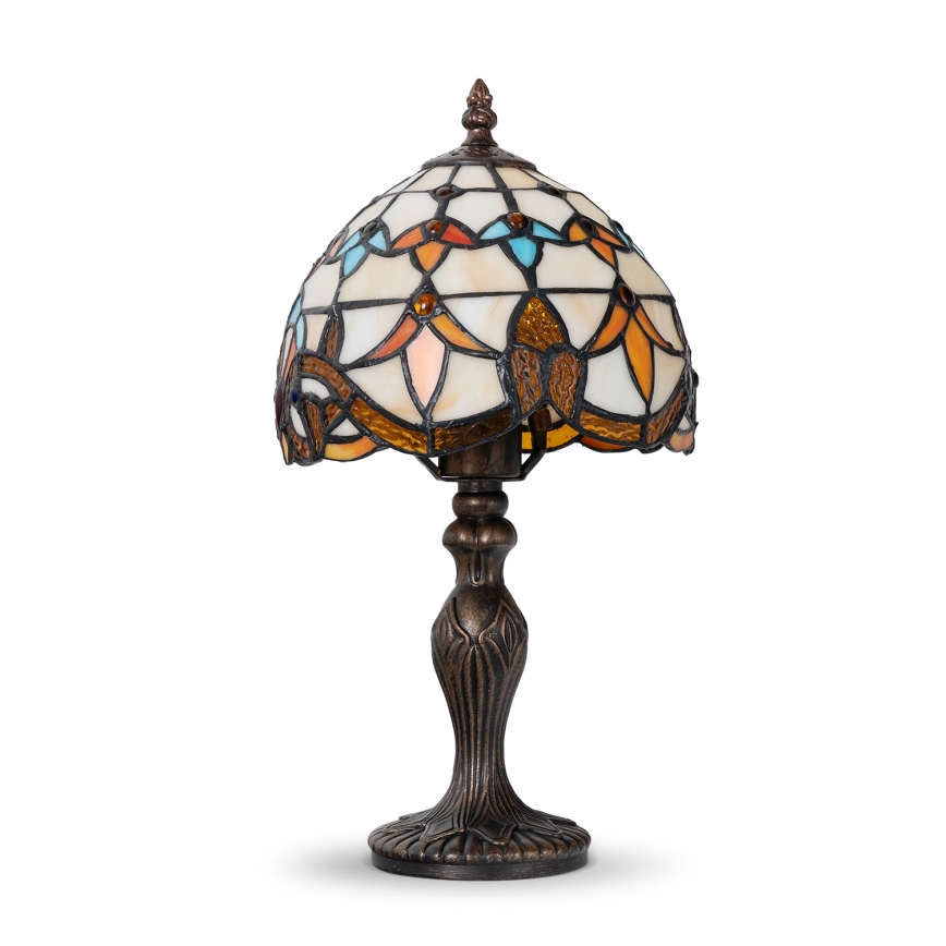 Brilagi - Tiffany witrażowa lampa stołowa MIRABELLA 1xE27/60W/230V