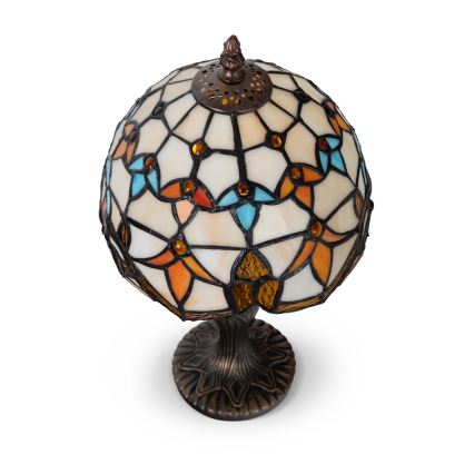 Brilagi - Tiffany witrażowa lampa stołowa MIRABELLA 1xE27/60W/230V