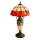 Brilagi - Tiffany witrażowa lampa stołowa SIENNA 1xE27/60W/230V + 1xE14/40W