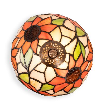 Brilagi - Tiffany witrażowa lampa stołowa SUNFLOWER 1xE27/60W/230V