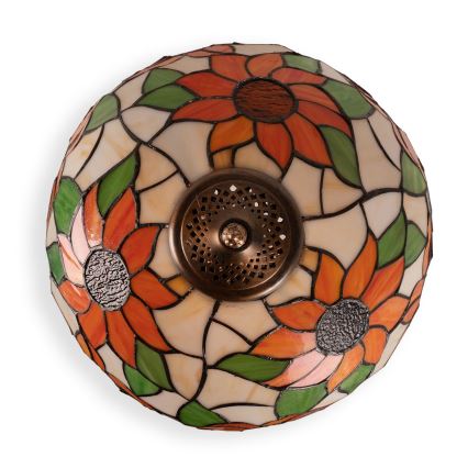 BRILAGI - Tiffany witrażowa lampa stołowa SUNFLOWER 1xE27/60W/230V