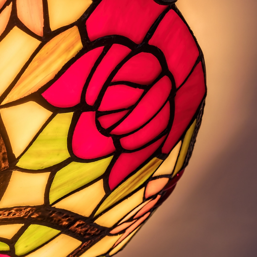 Brilagi - Tiffany witrażowa lampa sufitowa GARLAN 2xE27/60W/230V