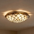 BRILAGI - Tiffany witrażowa lampa sufitowa IVORY 2xE27/60W/230V śr. 40 cm