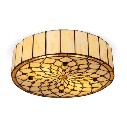 BRILAGI - Tiffany witrażowa lampa sufitowa IVORY 2xE27/60W/230V śr. 40 cm