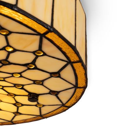 BRILAGI - Tiffany witrażowa lampa sufitowa IVORY 2xE27/60W/230V śr. 40 cm