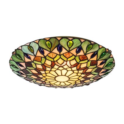 Brilagi - Tiffany witrażowa lampa sufitowa MARGARET 2xE27/60W/230V śr. 40 cm