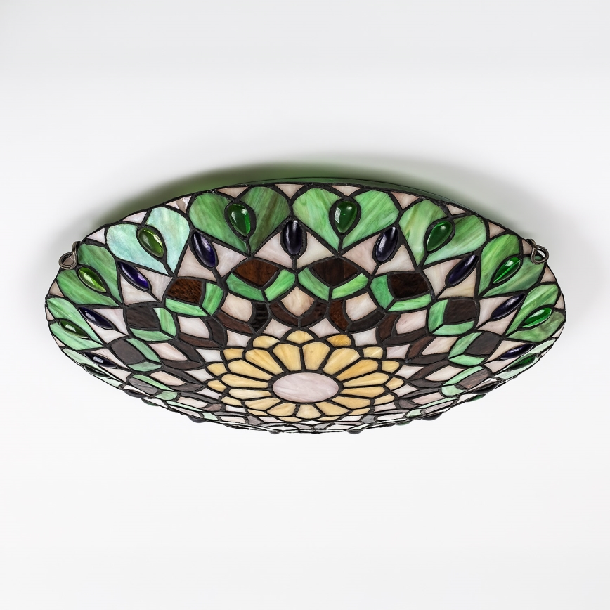 Brilagi - Tiffany witrażowa lampa sufitowa MARGARET 2xE27/60W/230V śr. 40 cm