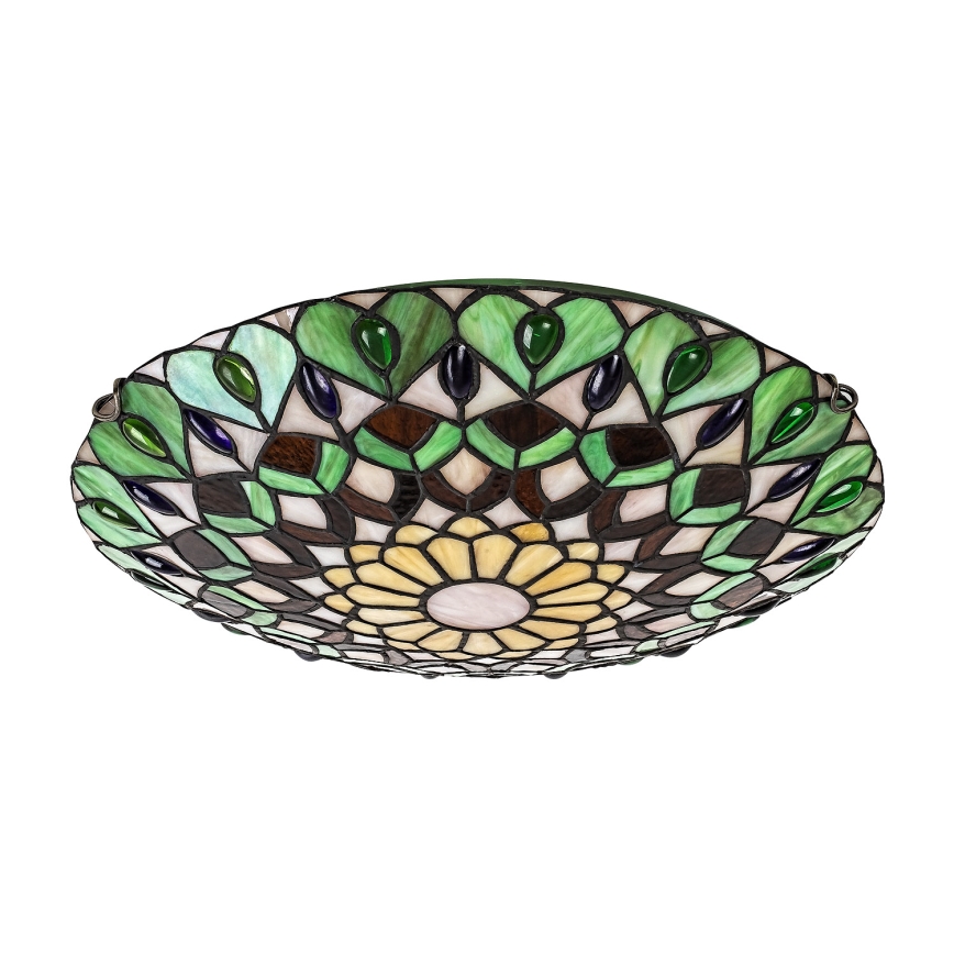 Brilagi - Tiffany witrażowa lampa sufitowa MARGARET 2xE27/60W/230V śr. 40 cm