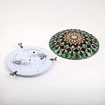 Brilagi - Tiffany witrażowa lampa sufitowa MARGARET 2xE27/60W/230V śr. 40 cm