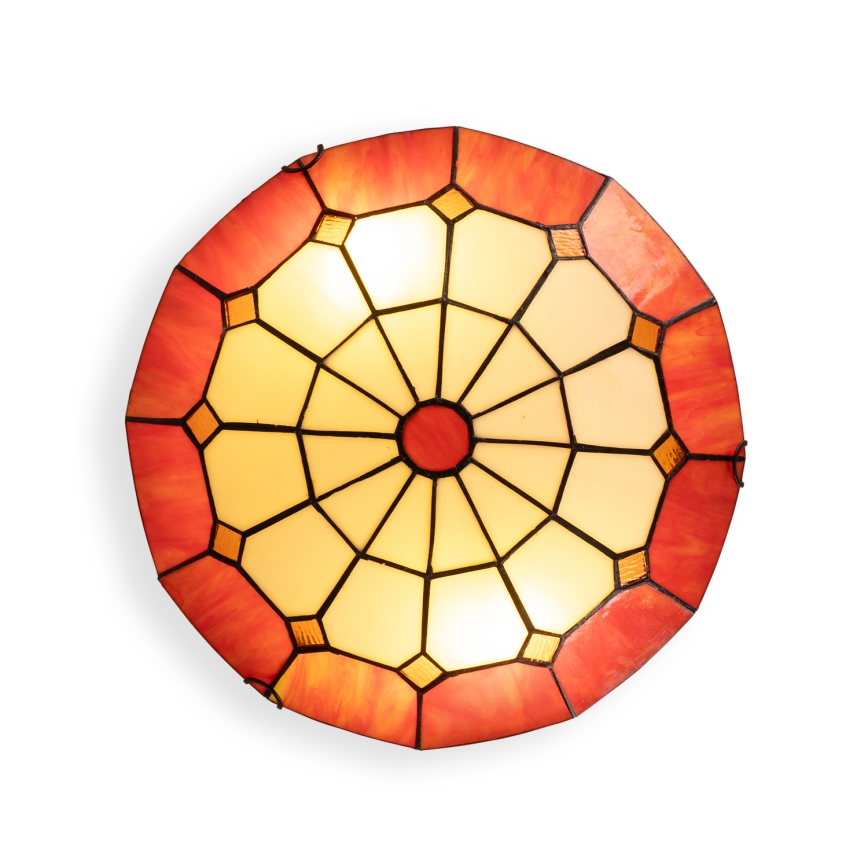 Brilagi - Tiffany witrażowa lampa sufitowa SIENNA 2xE27/60W/230V śr. 40 cm