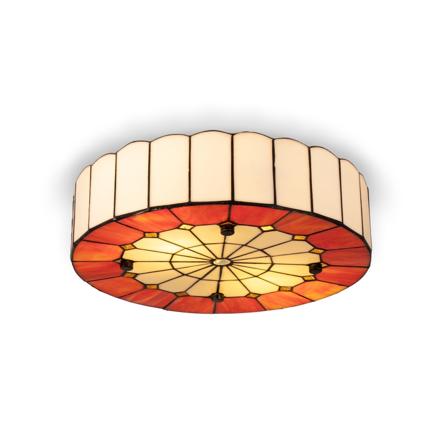 BRILAGI - Tiffany witrażowa lampa sufitowa SIENNA 2xE27/60W/230V śr. 40 cm