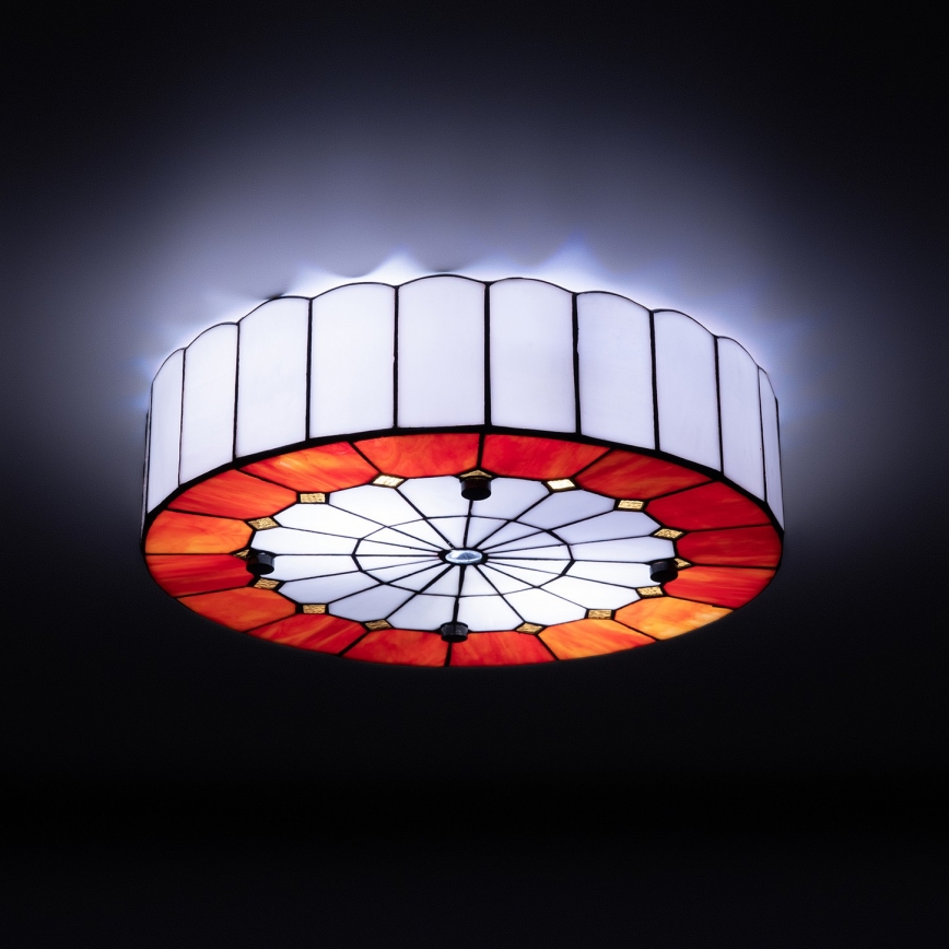 Brilagi - Tiffany witrażowa lampa sufitowa SIENNA 3xE27/60W/230V śr. 40 cm