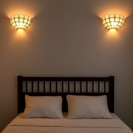 Brilagi - Tiffany witrażowy kinkiet DORAN 1xE14/40W/230V