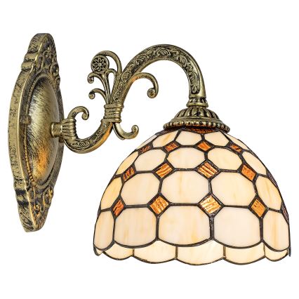 Brilagi - Tiffany witrażowy kinkiet DORAN 1xE27/40W/230V