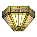 BRILAGI - Tiffany witrażowy kinkiet EMERALD 1xE14/40W/230V