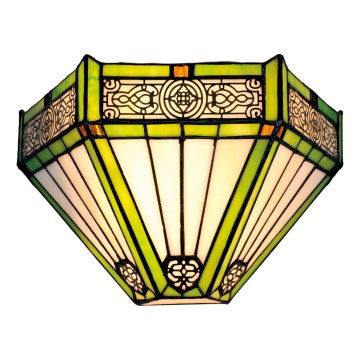 BRILAGI - Tiffany witrażowy kinkiet EMERALD 1xE14/40W/230V