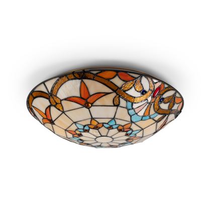Brilagi - Tiffany witrażowy plafon MIRABELLA 2xE27/60W/230V średnica 40 cm